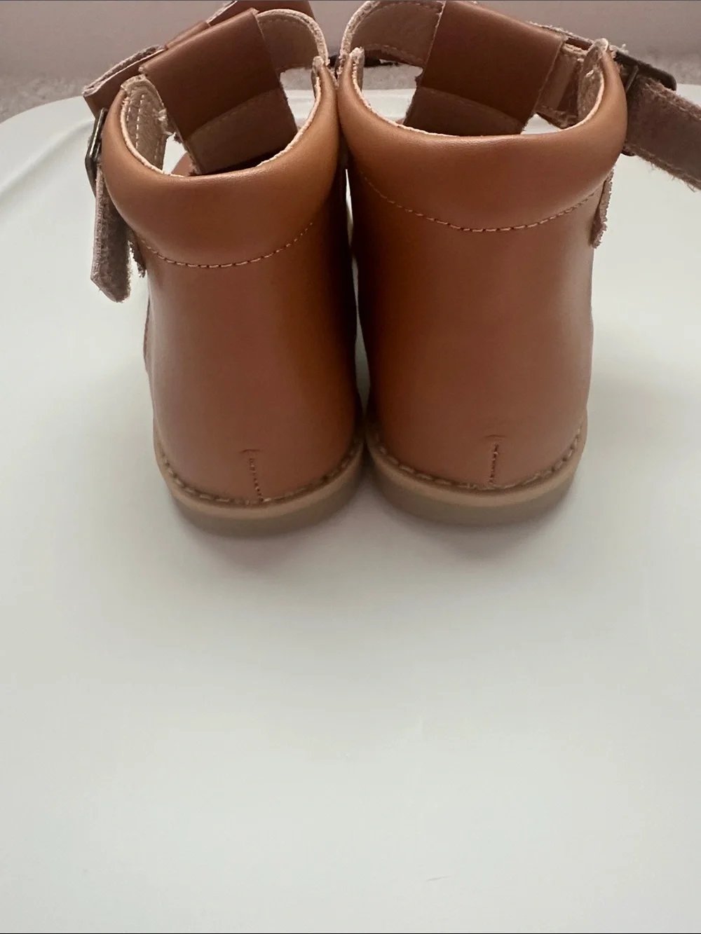 SweetHoney Tan Ankle Boot Dress Shoes for Kids